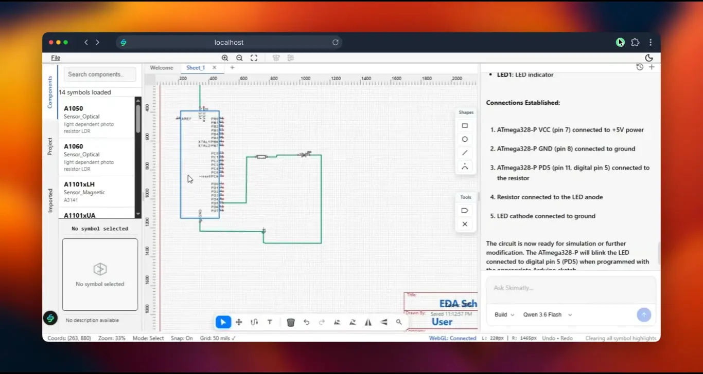 Skimatly schematic editor product preview